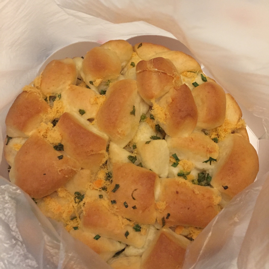 香葱肉松手撕面包