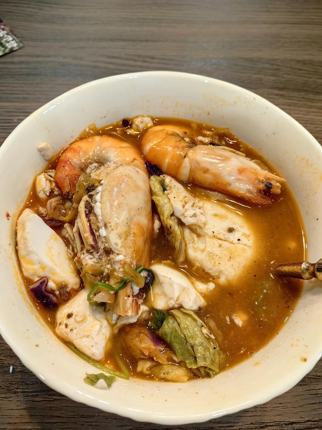 韩式辣海鲜豆腐汤