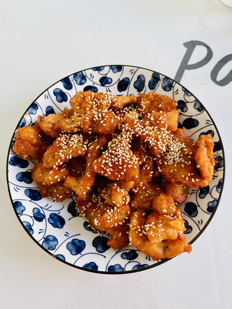 酸甜可口的糖醋里脊(鸡胸肉版)