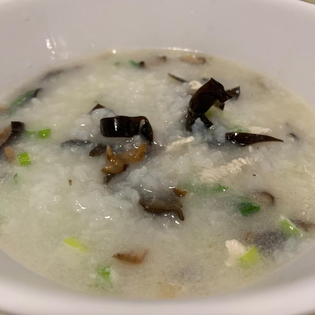 香菇鸡丝粥