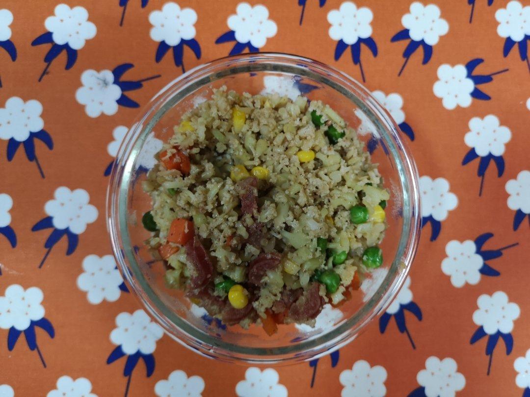 小羽私厨之菜花炒饭