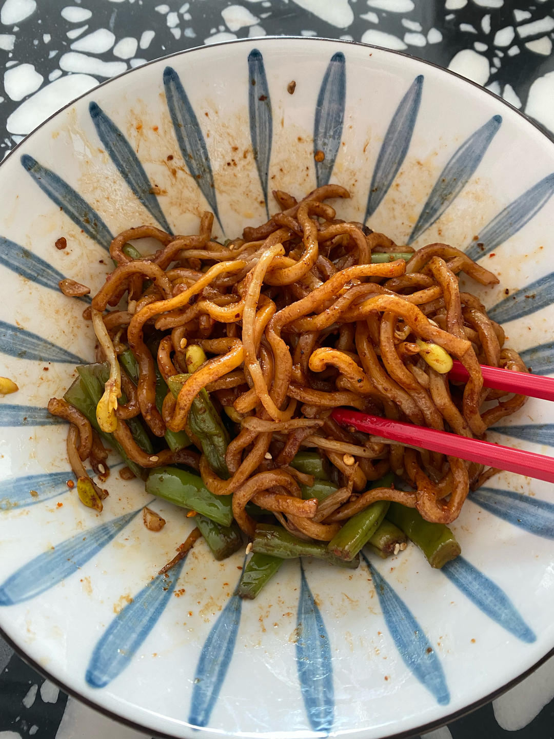 地道老北京扁豆焖面 豆角焖面 太好吃小心吃撑哦