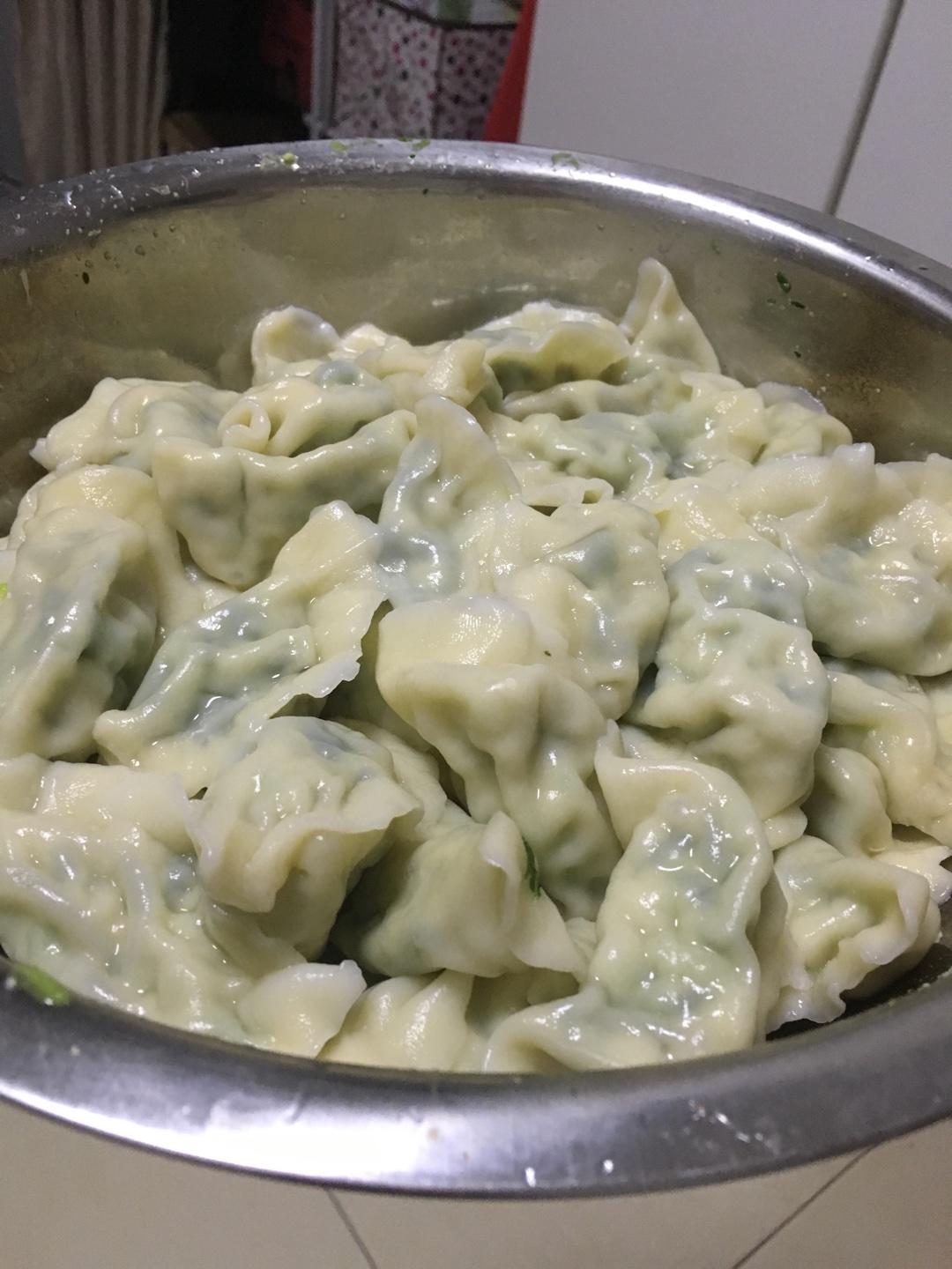 小白菜豆腐水饺(节日素食福利)的做法