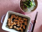 烤三文鱼+白萝卜牛肉汤