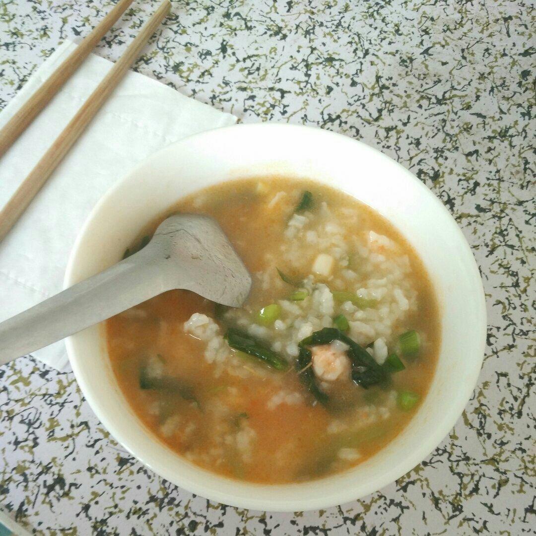 电饭锅鲜虾粥
