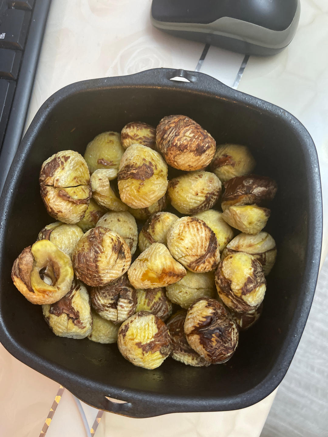 「空气炸锅」烤板栗无油无糖超简单