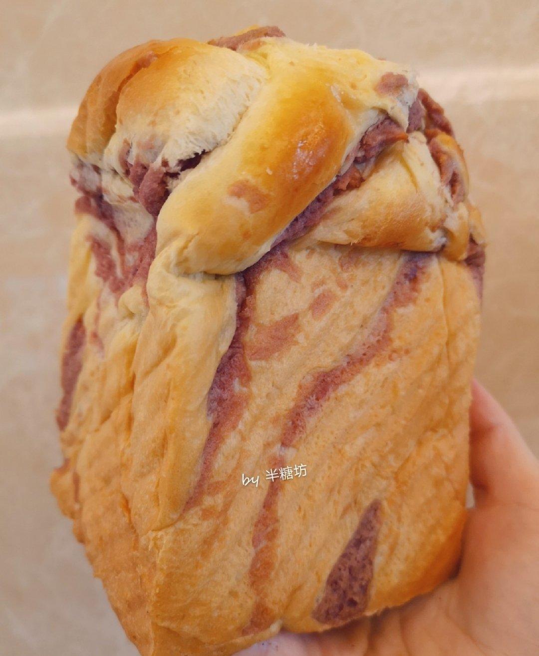 手撕紫薯吐司