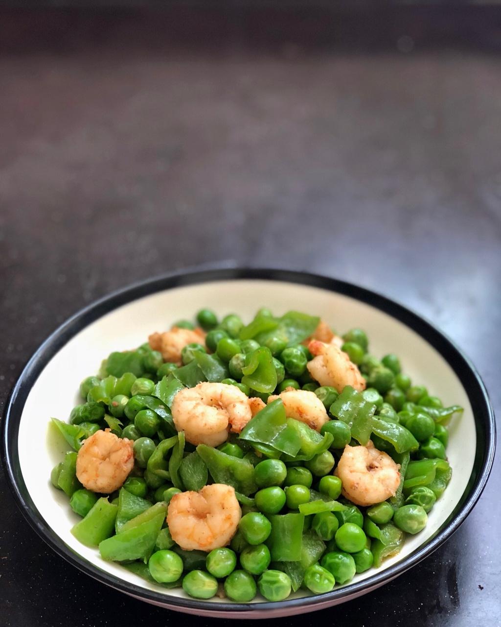 豌豆炒虾仁