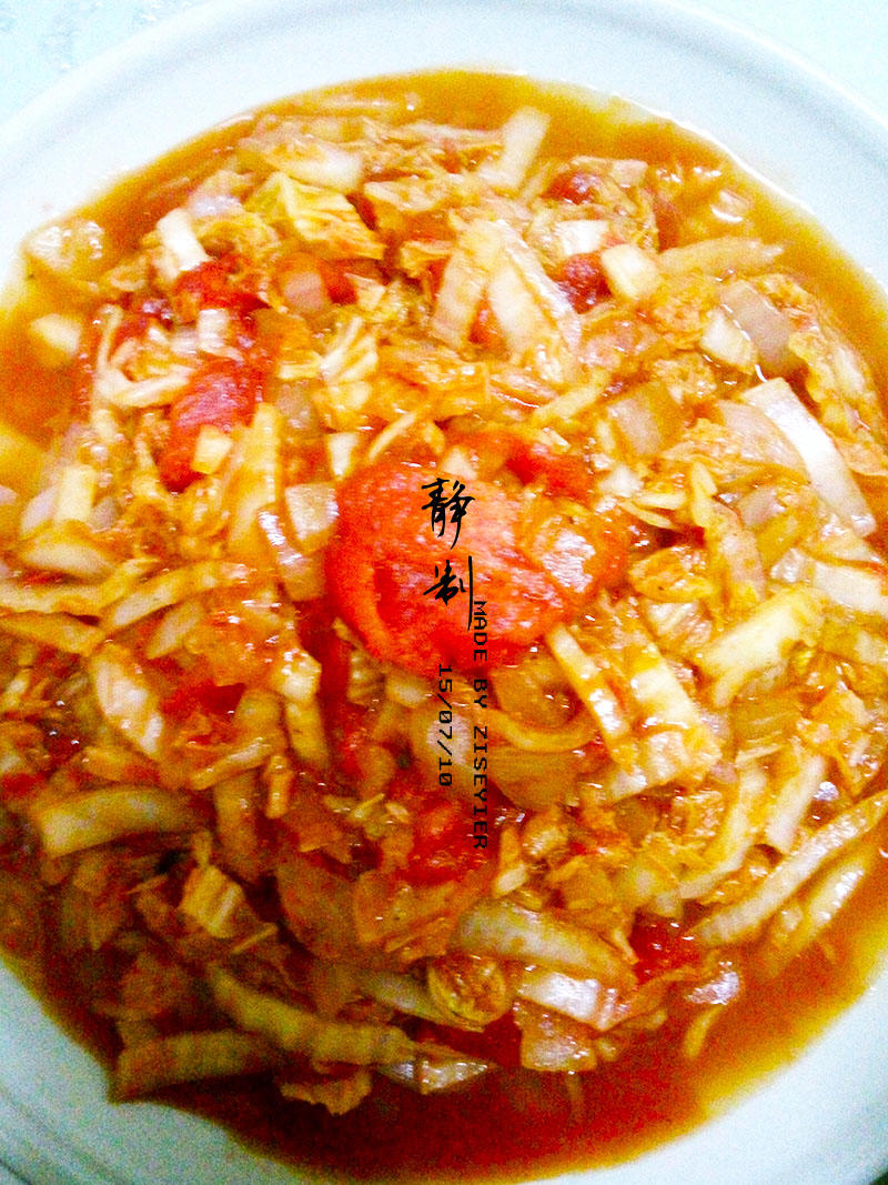 西红柿炒大白菜