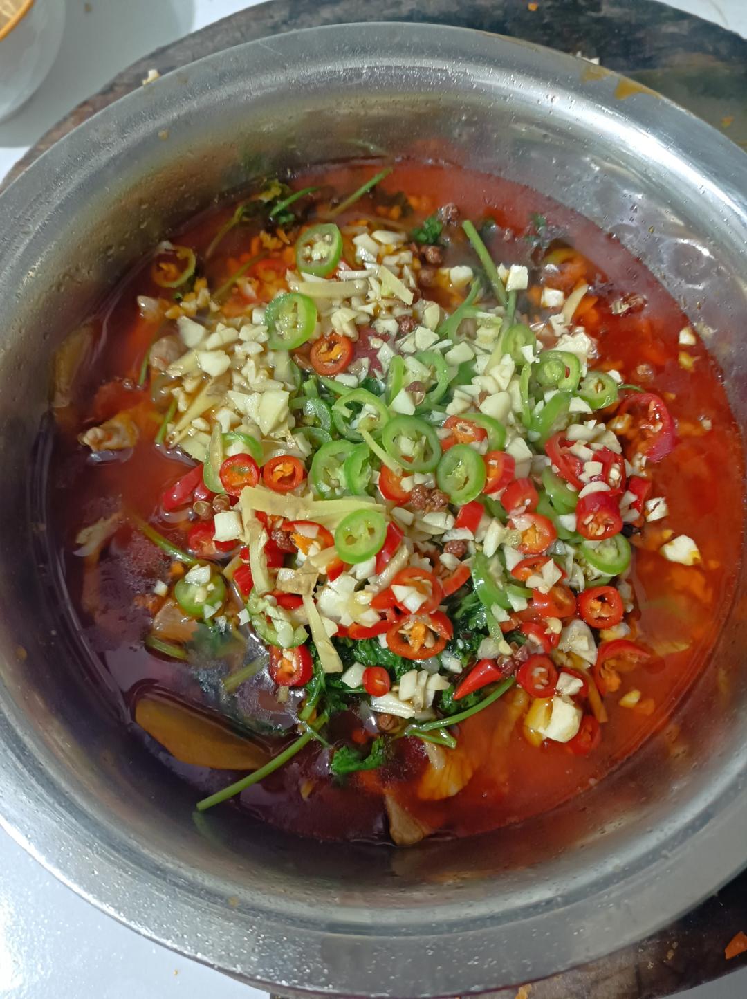 跟四川朋友学的水煮肉片 这也太香了！！