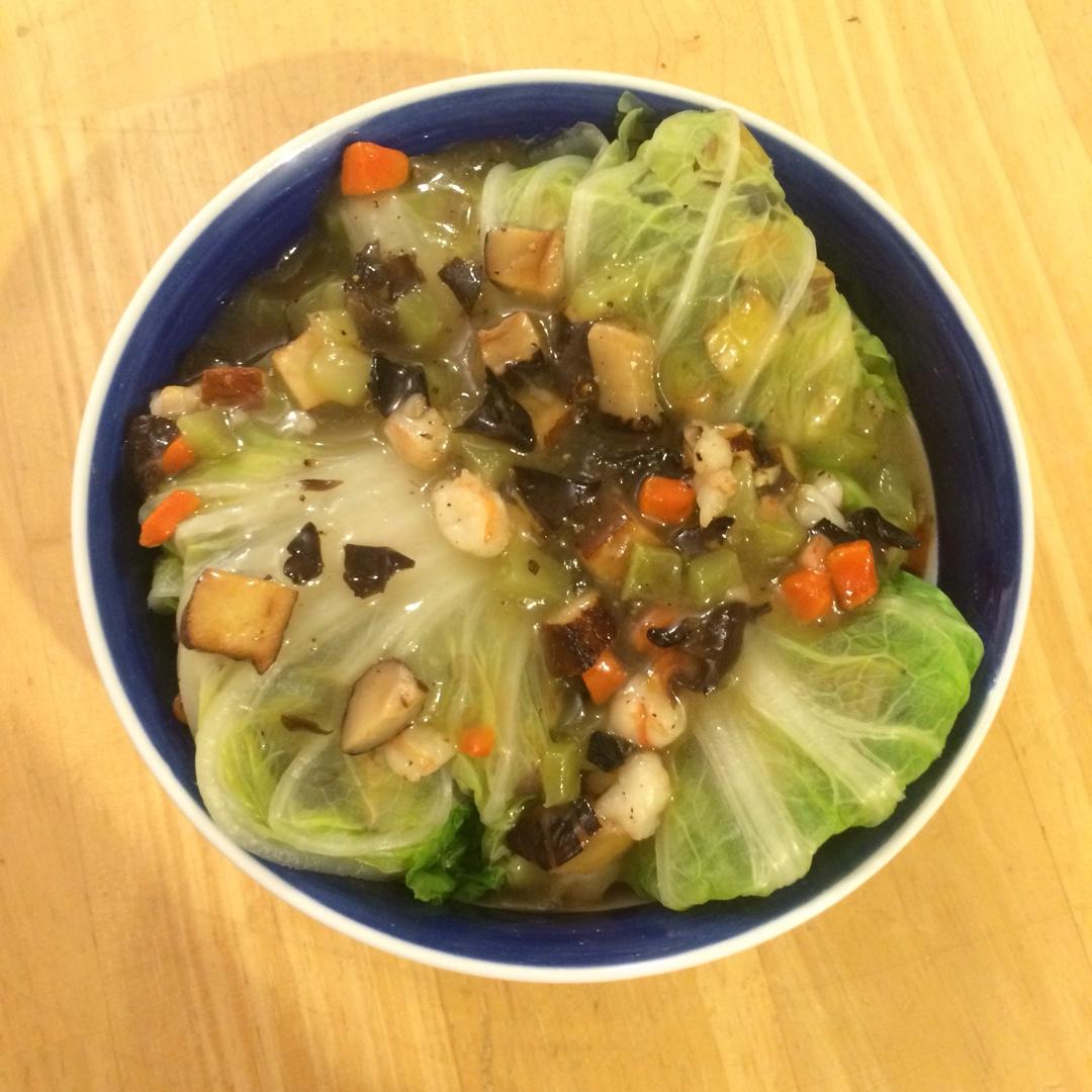 鲜香白菜包(八宝财袋)