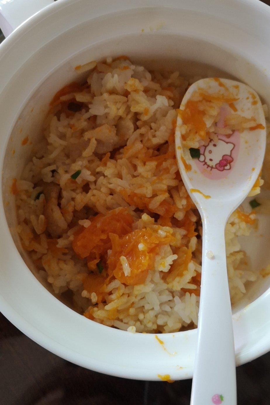 美味到不行的南瓜饭