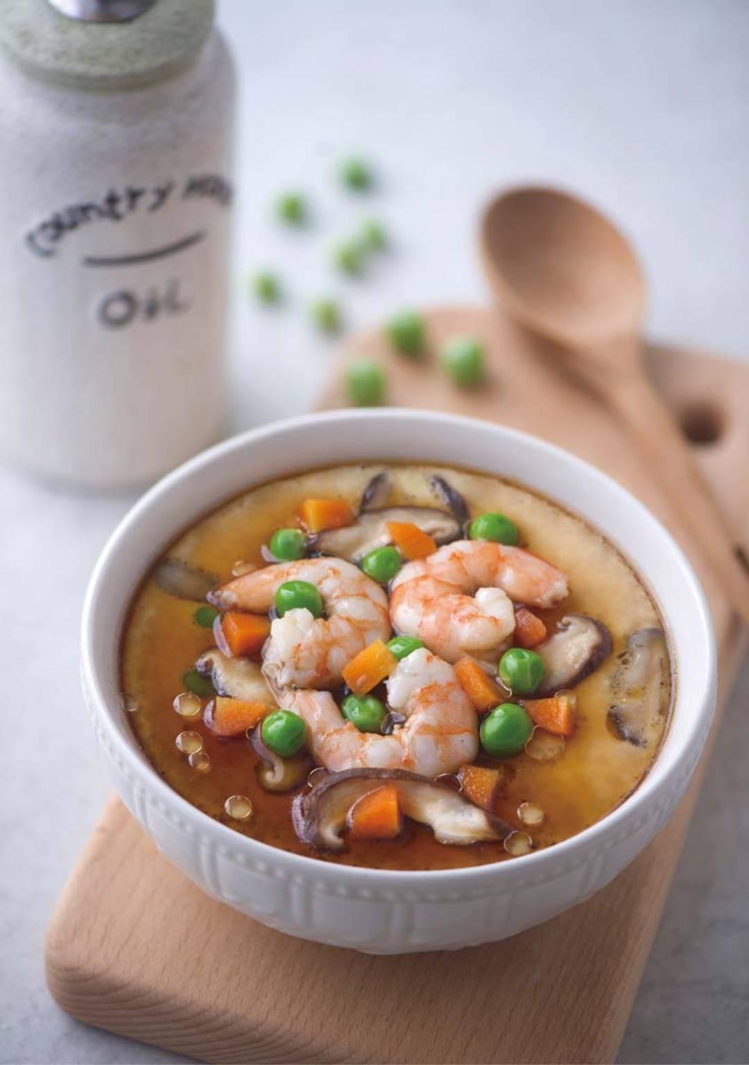 什锦鸡蛋羹[180千卡]的做法