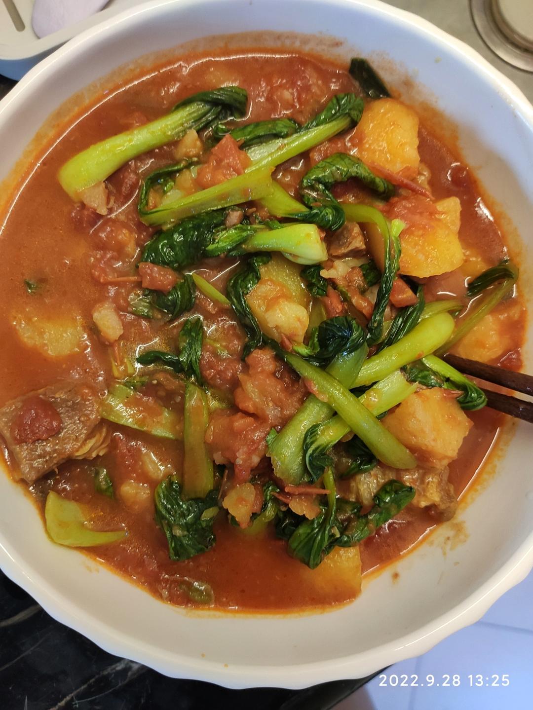 番茄土豆炖牛腩