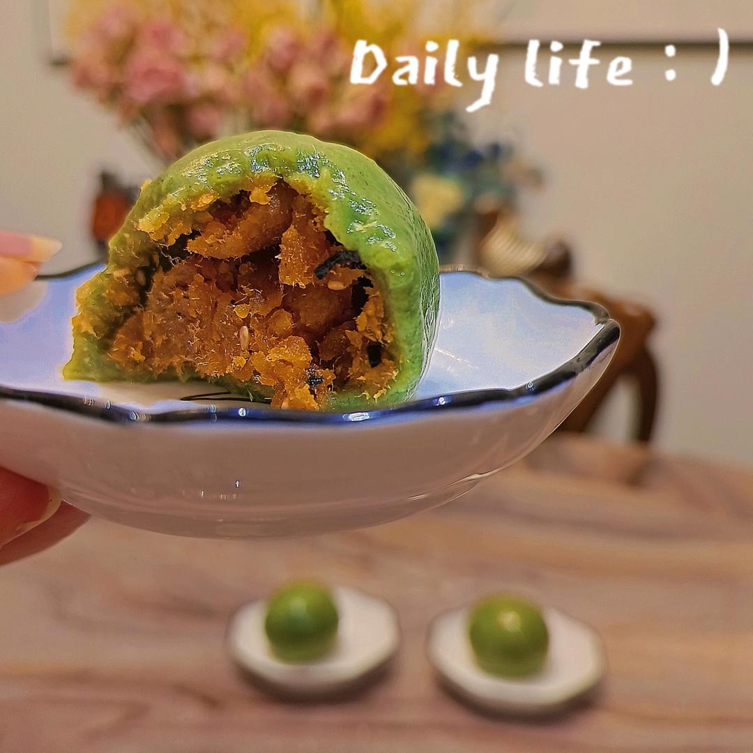 清明必吃的艾草青团