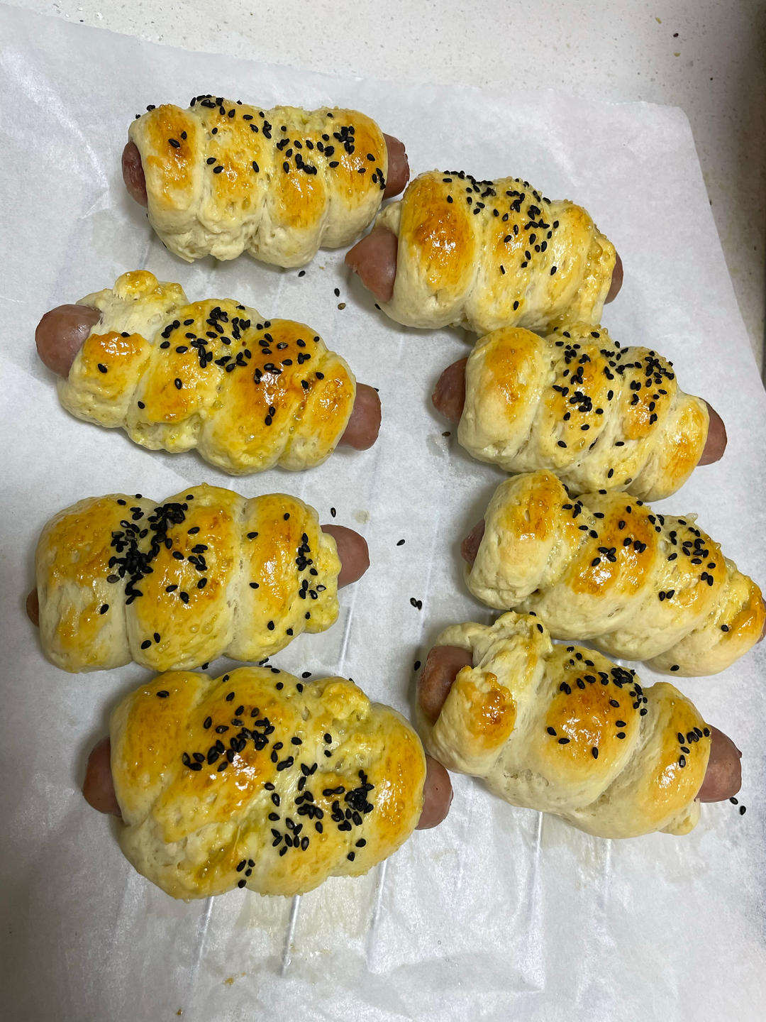 热狗面包卷--烤箱版