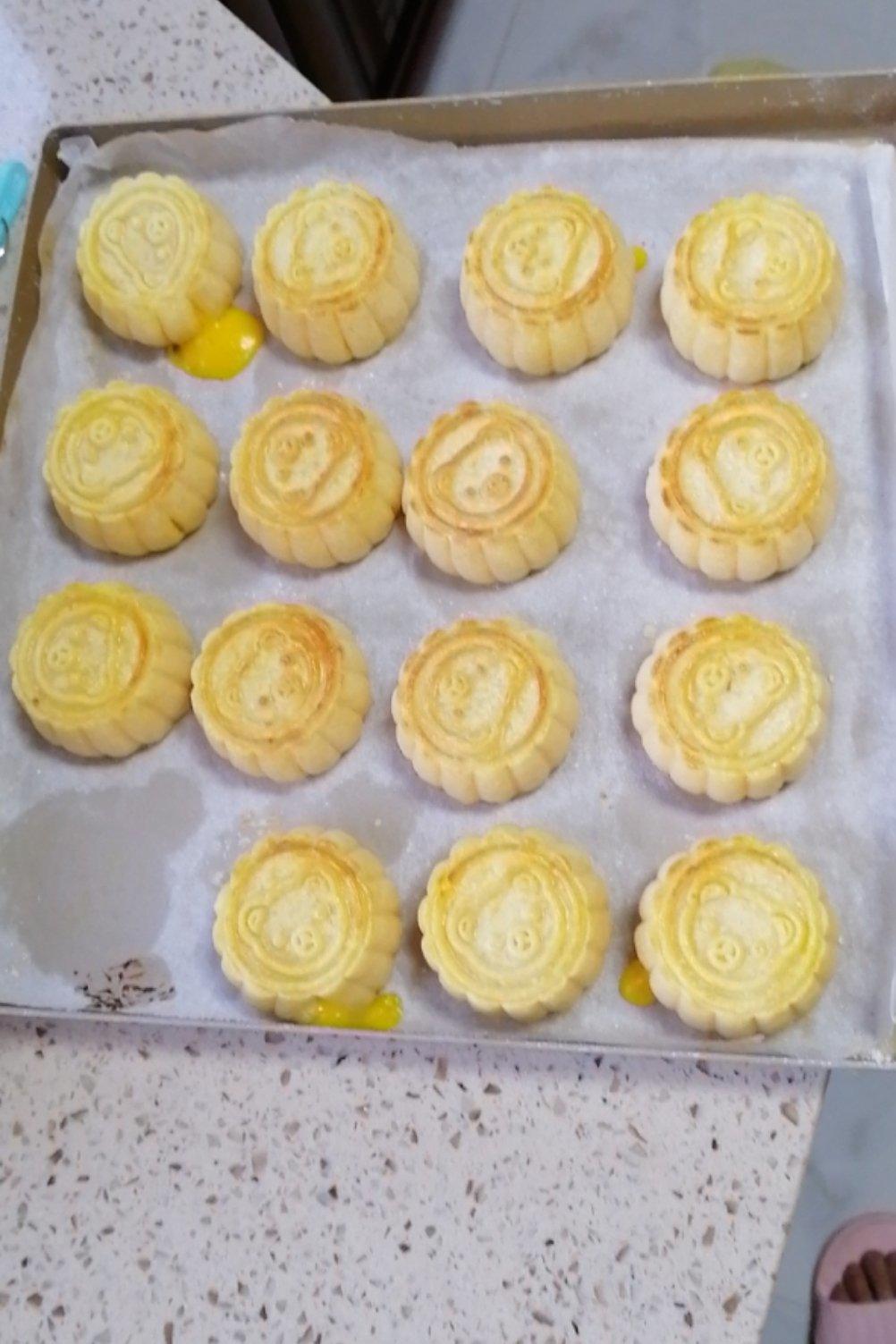 流心奶黄月饼（无吉士粉/转化糖浆版本）【曼食慢语】