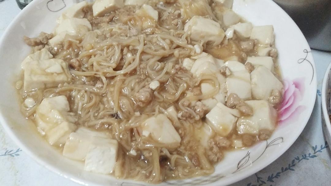 金针菇豆腐 素食也可以如此美味！