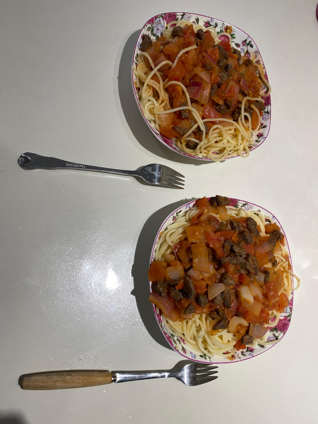 （完胜必胜客的）番茄肉酱意大利面～