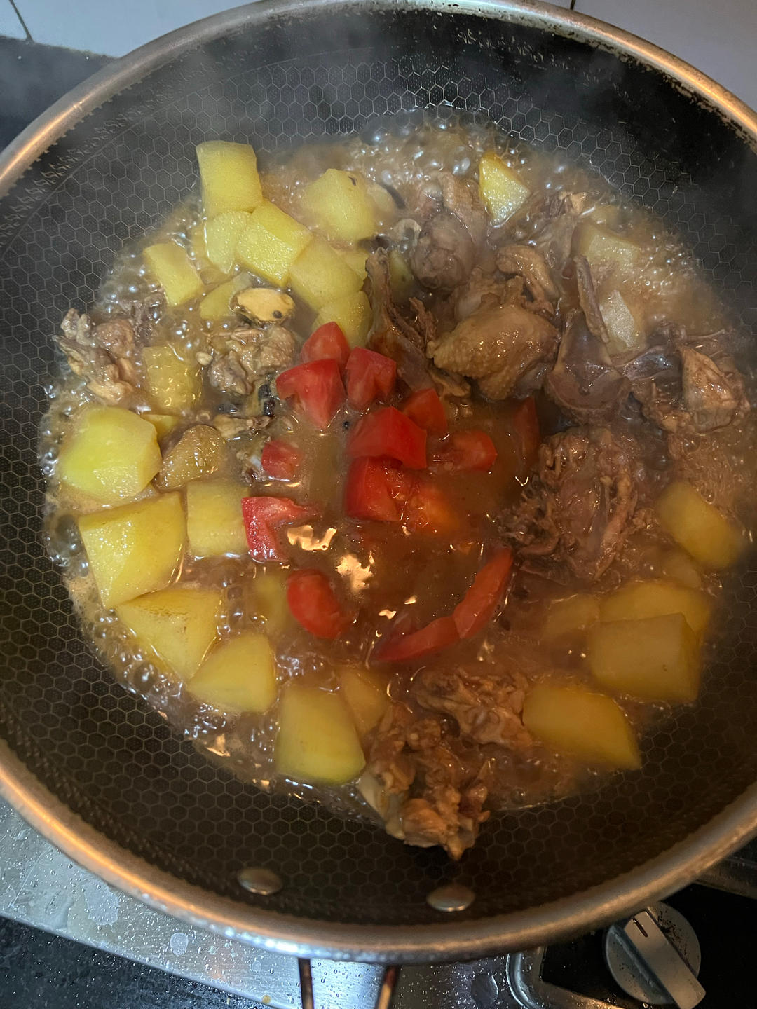 番茄土豆鸡块的做法