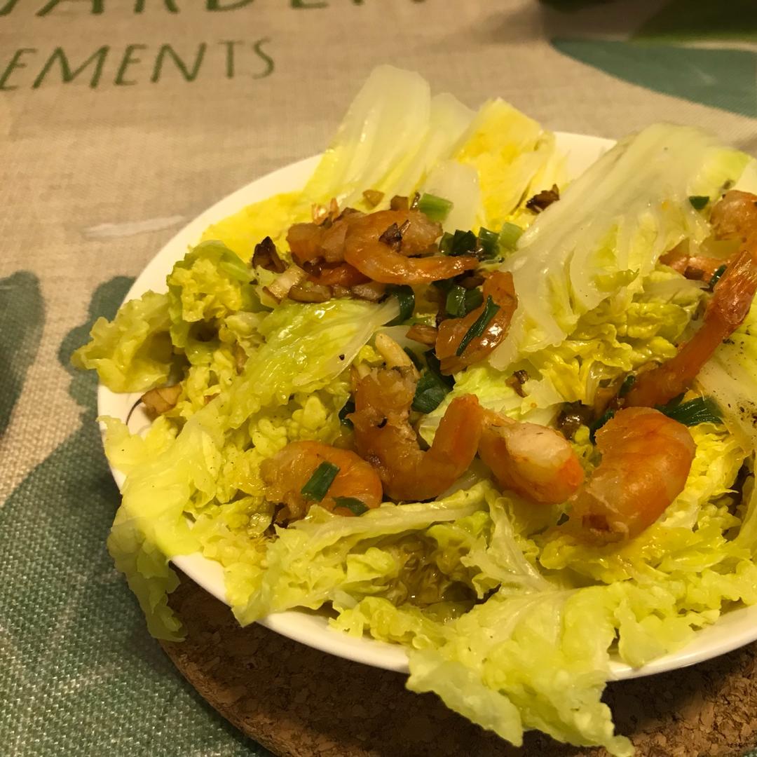 蒜蓉虾干娃娃菜