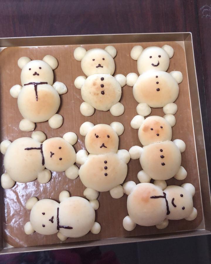 璇-菇凉做的可爱小熊面包可爱小熊面包早餐首页登录注册作品动态菜单