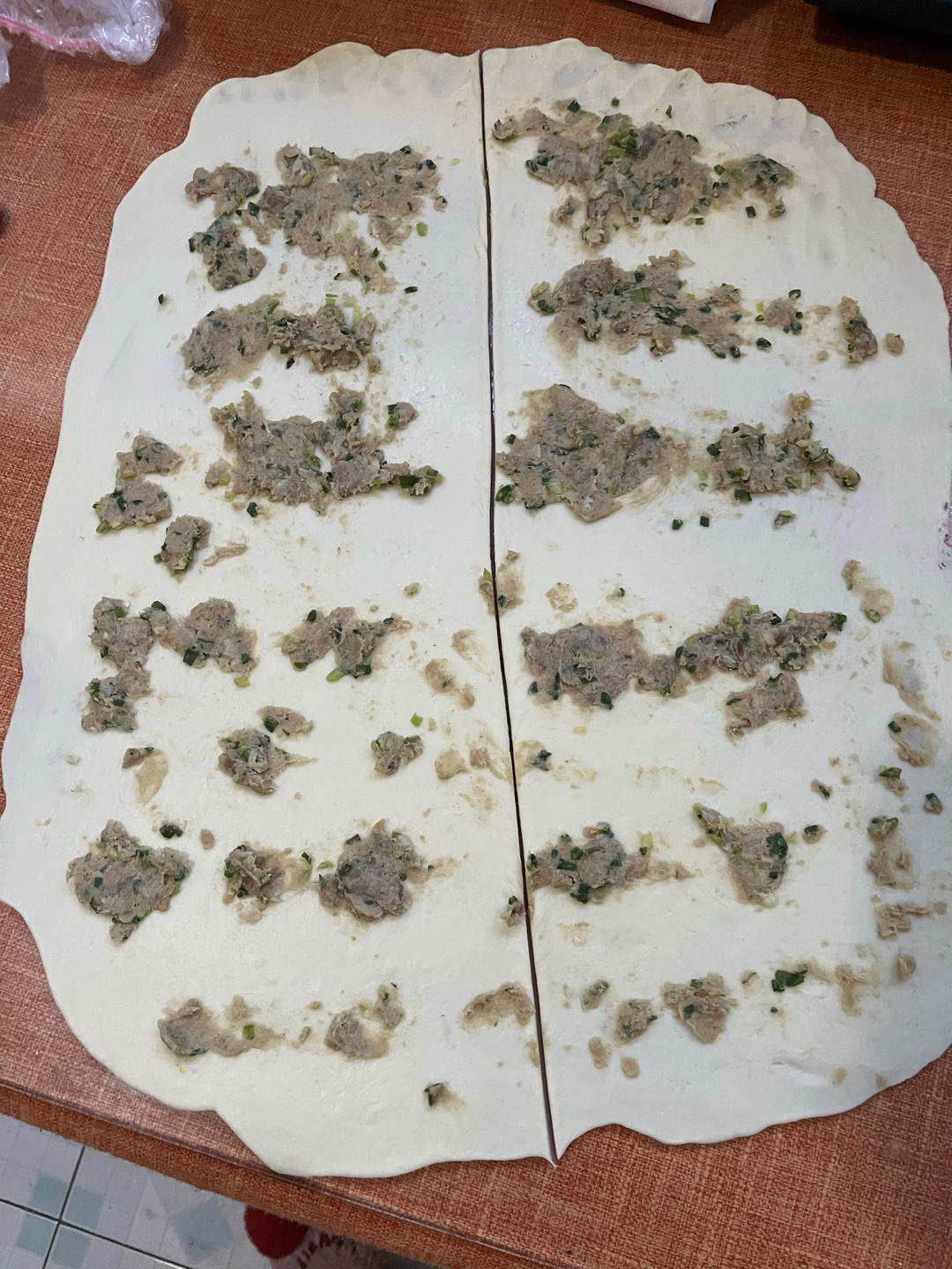 千层葱香猪油渣发面饼 （中式酥点的废物利用）