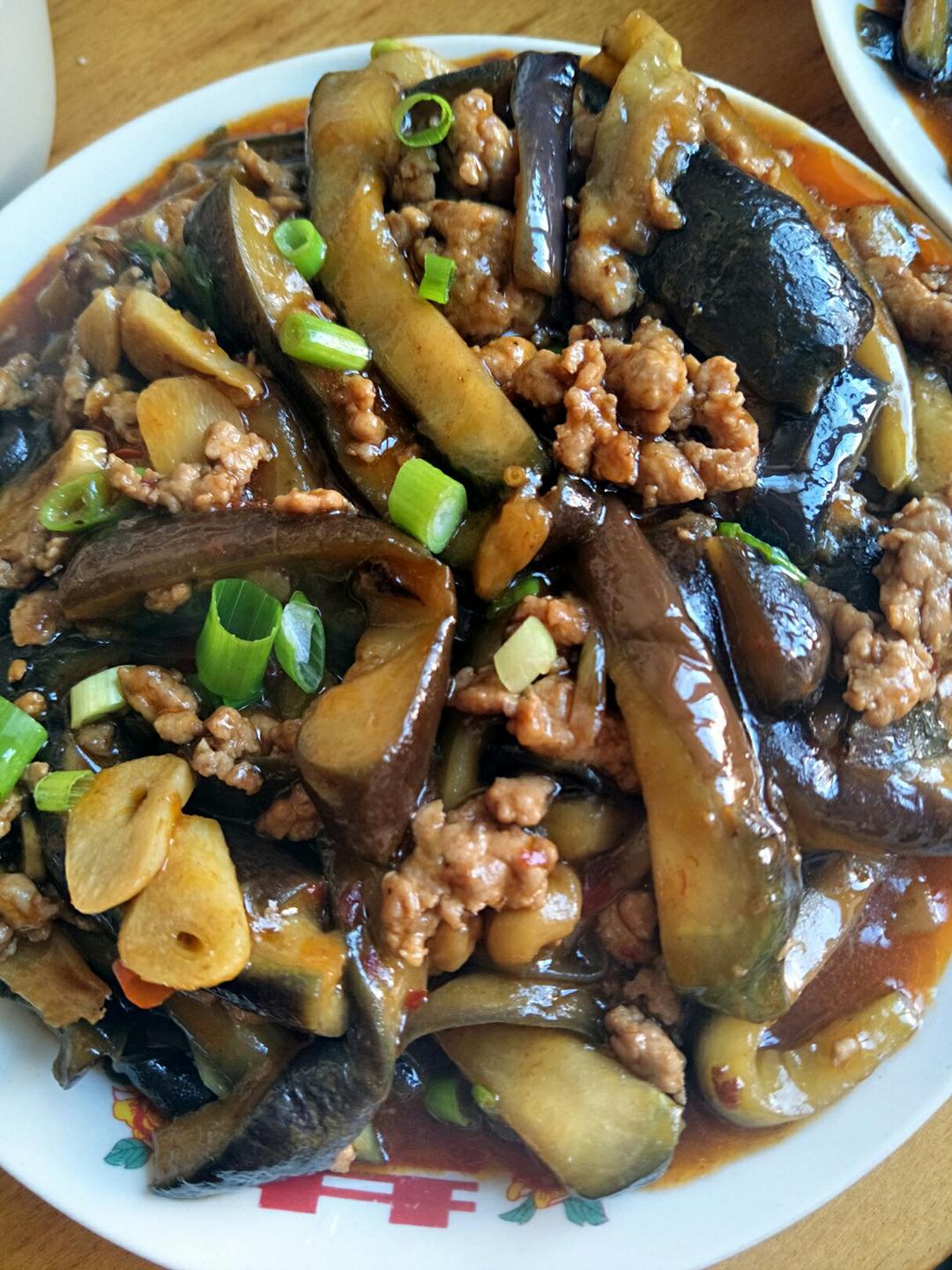 红烧肉沫茄子