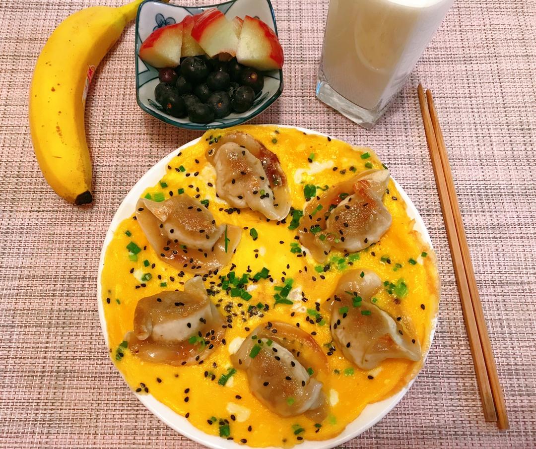 快手早餐·抱蛋煎饺