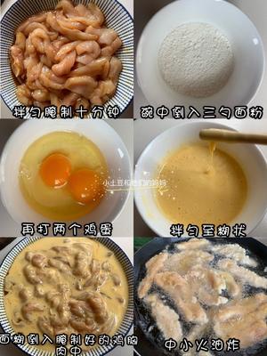 鸡胸肉神仙吃法🔥好吃到爆炸的椒盐小酥肉条的做法 步骤3
