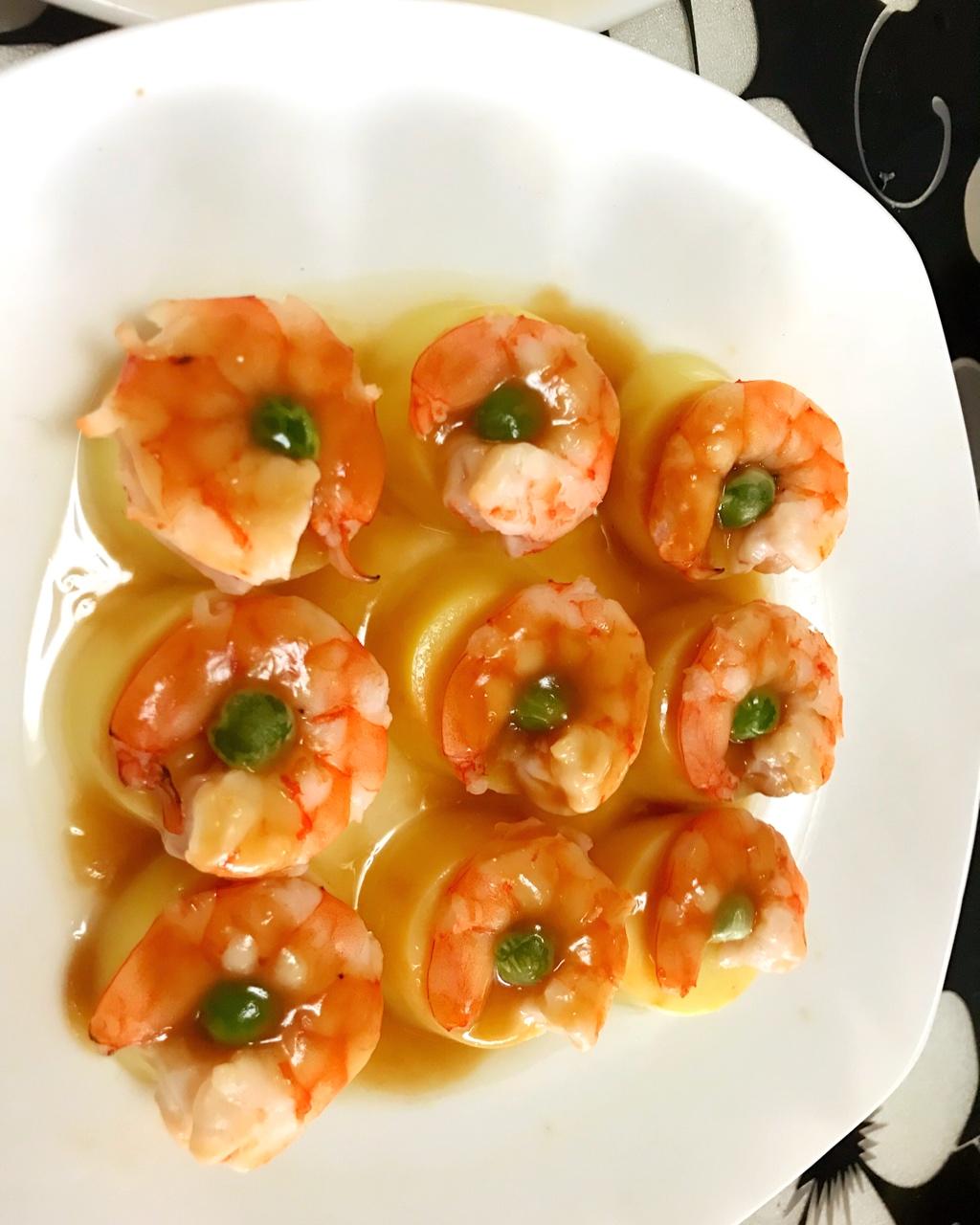 小李飞糖做的玉子虾仁