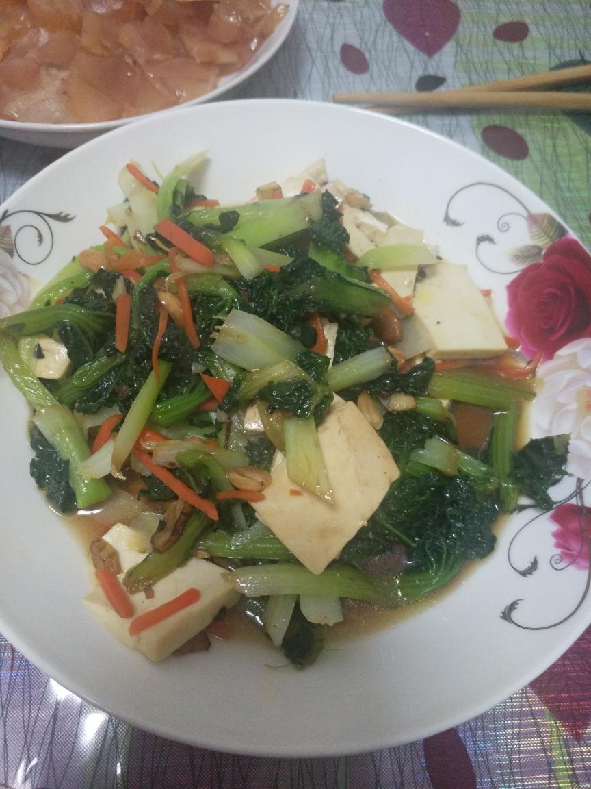素炒塔菜的做法