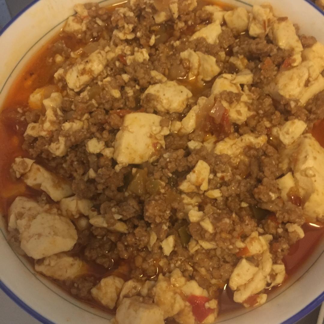 家常红烧肉末豆腐