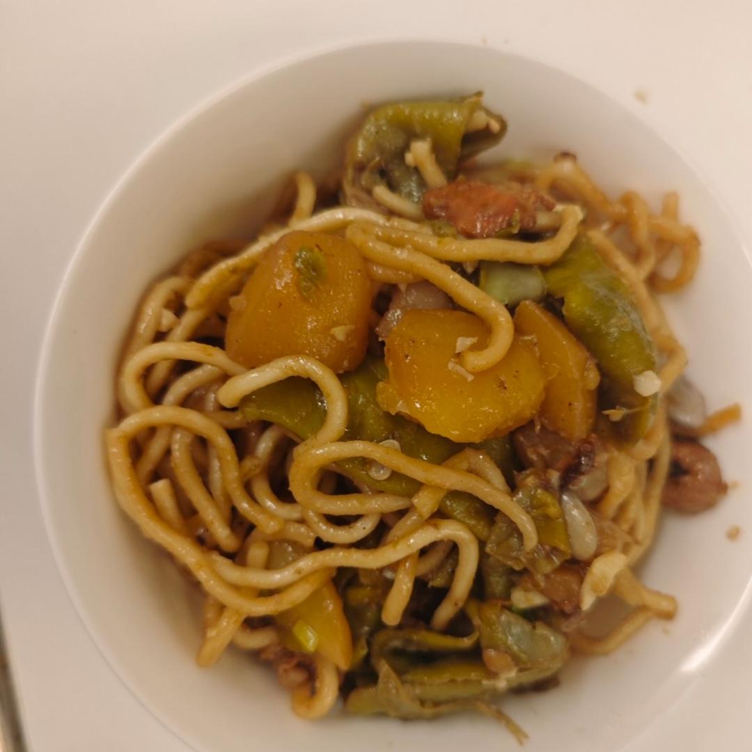 芸豆焖面（附万能的腌肉不老的办法）
