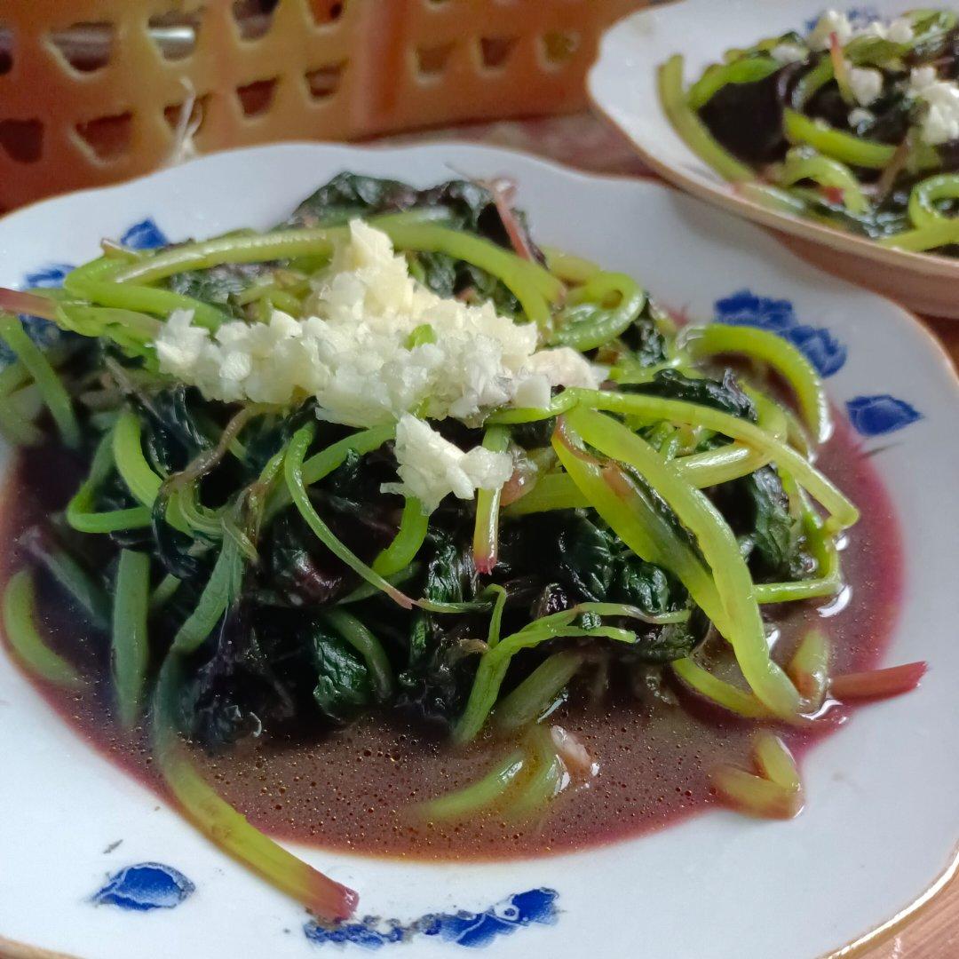 清炒红苋菜（简单菜也有窍门，一看就明白）