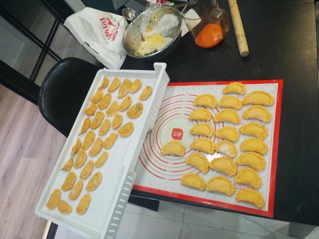 视频菜谱：彩色饺子皮的做法（玫红、绿色、橙色）