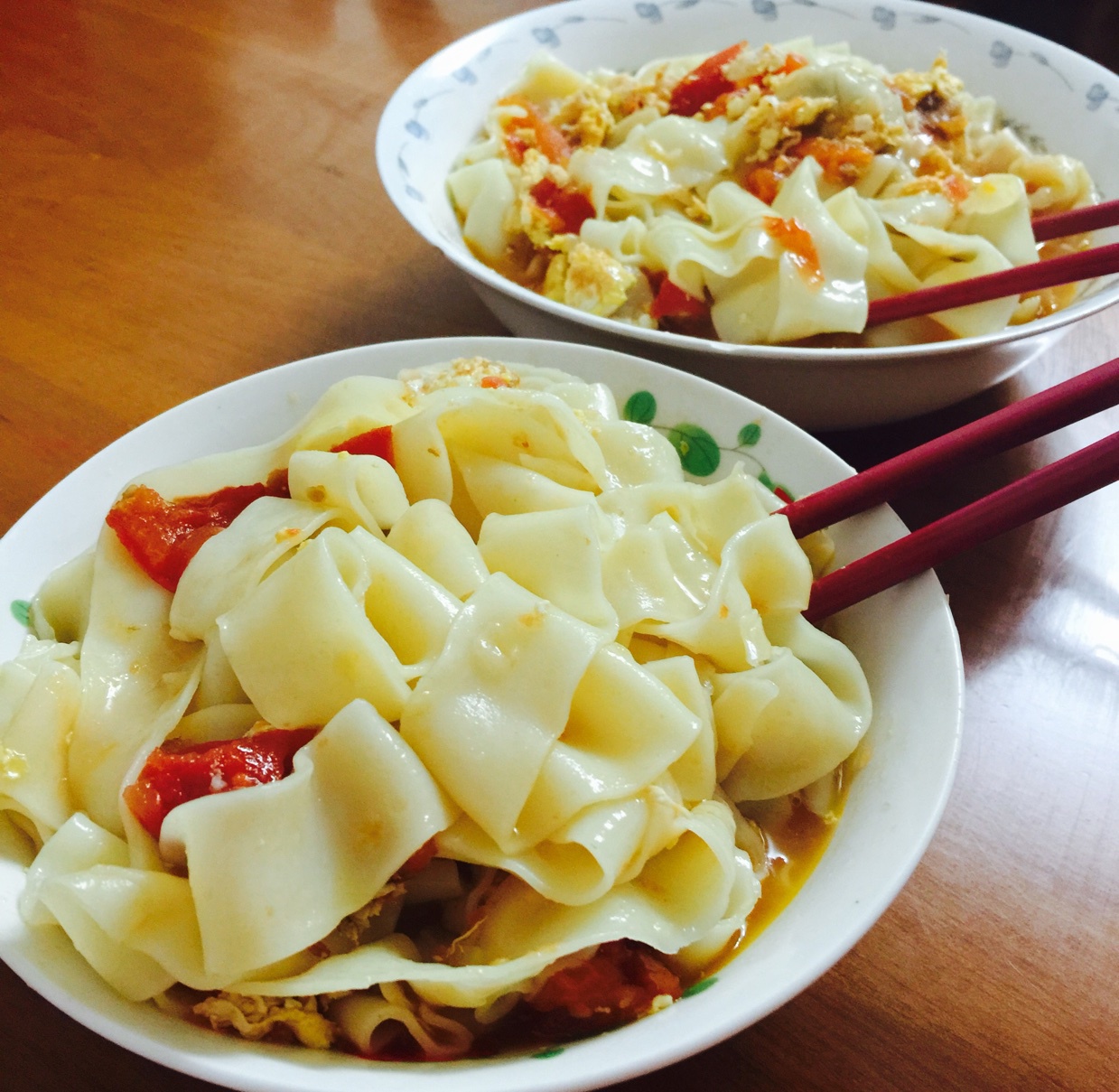 番茄鸡蛋拌面