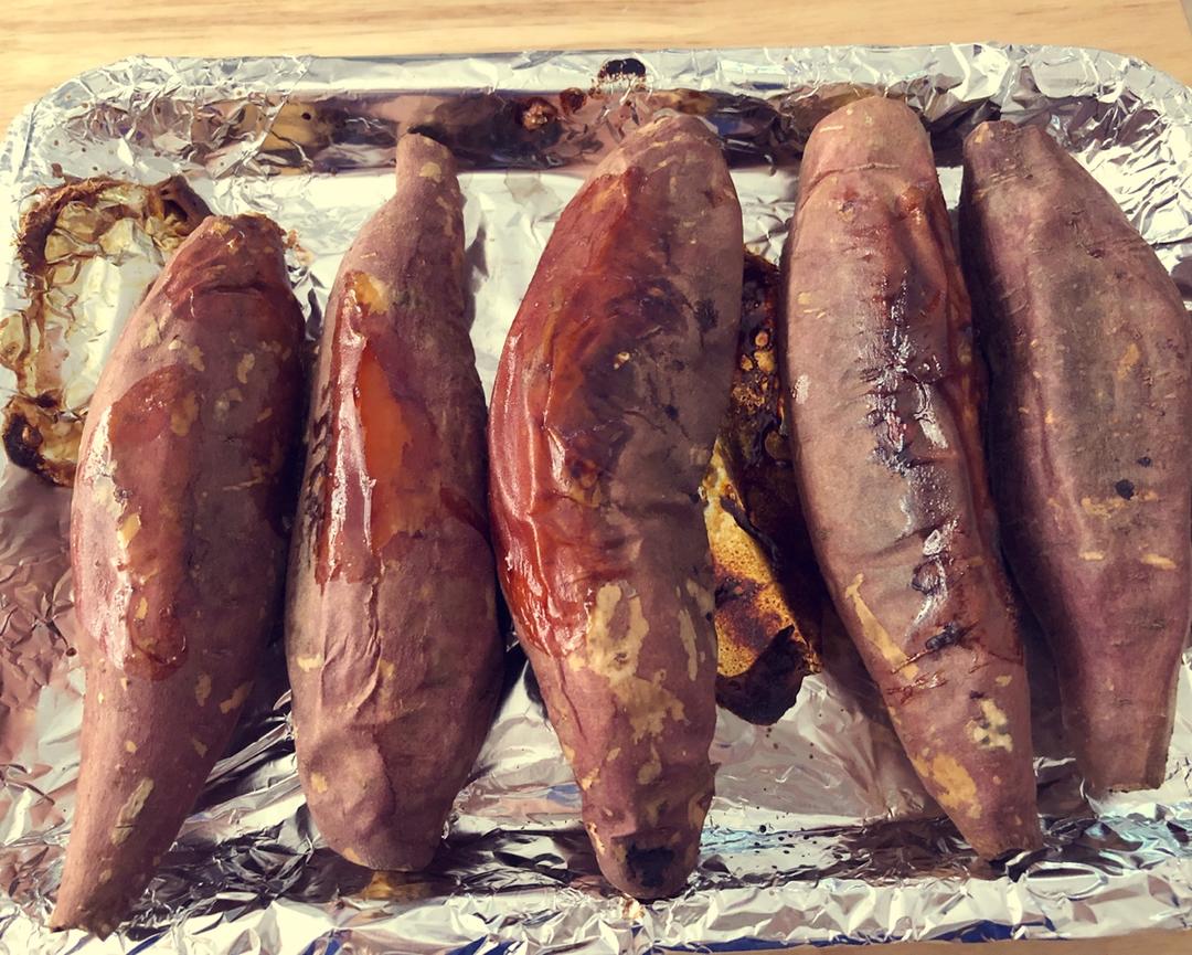 【烤箱版烤红薯】