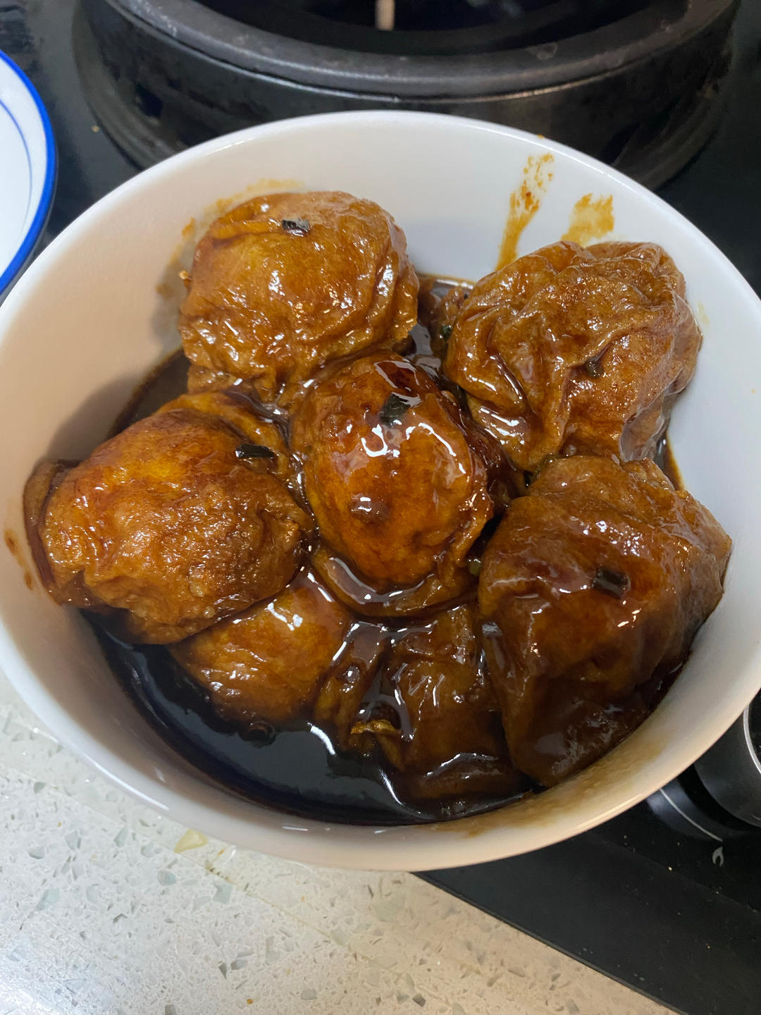 红烧油面筋塞肉