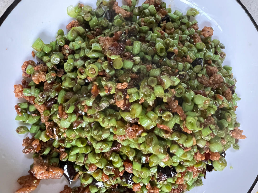豇豆肉沫臊子（炒鸡好吃）