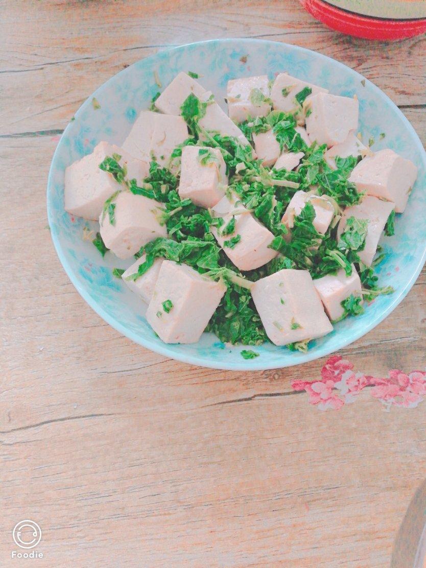舌尖上的春天之香椿芽拌豆腐