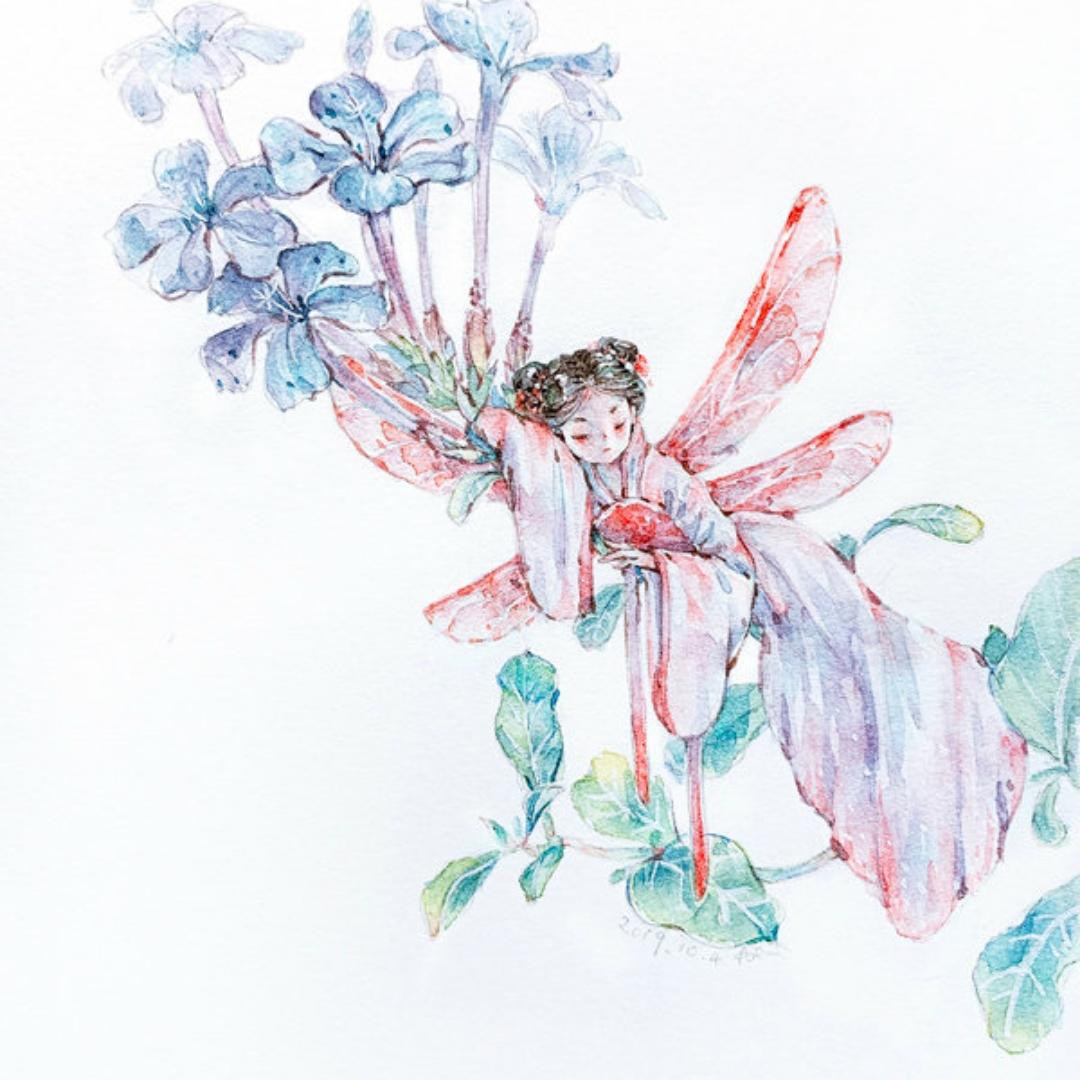 山花插满头