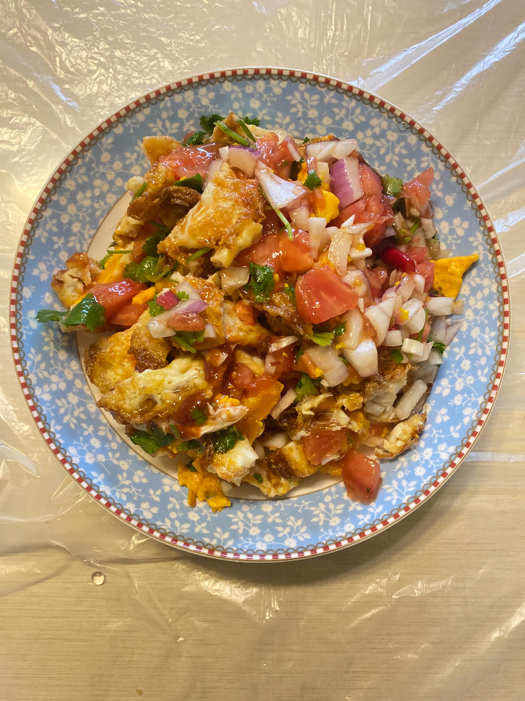 凉拌荷包蛋(香菜爱好者福音)