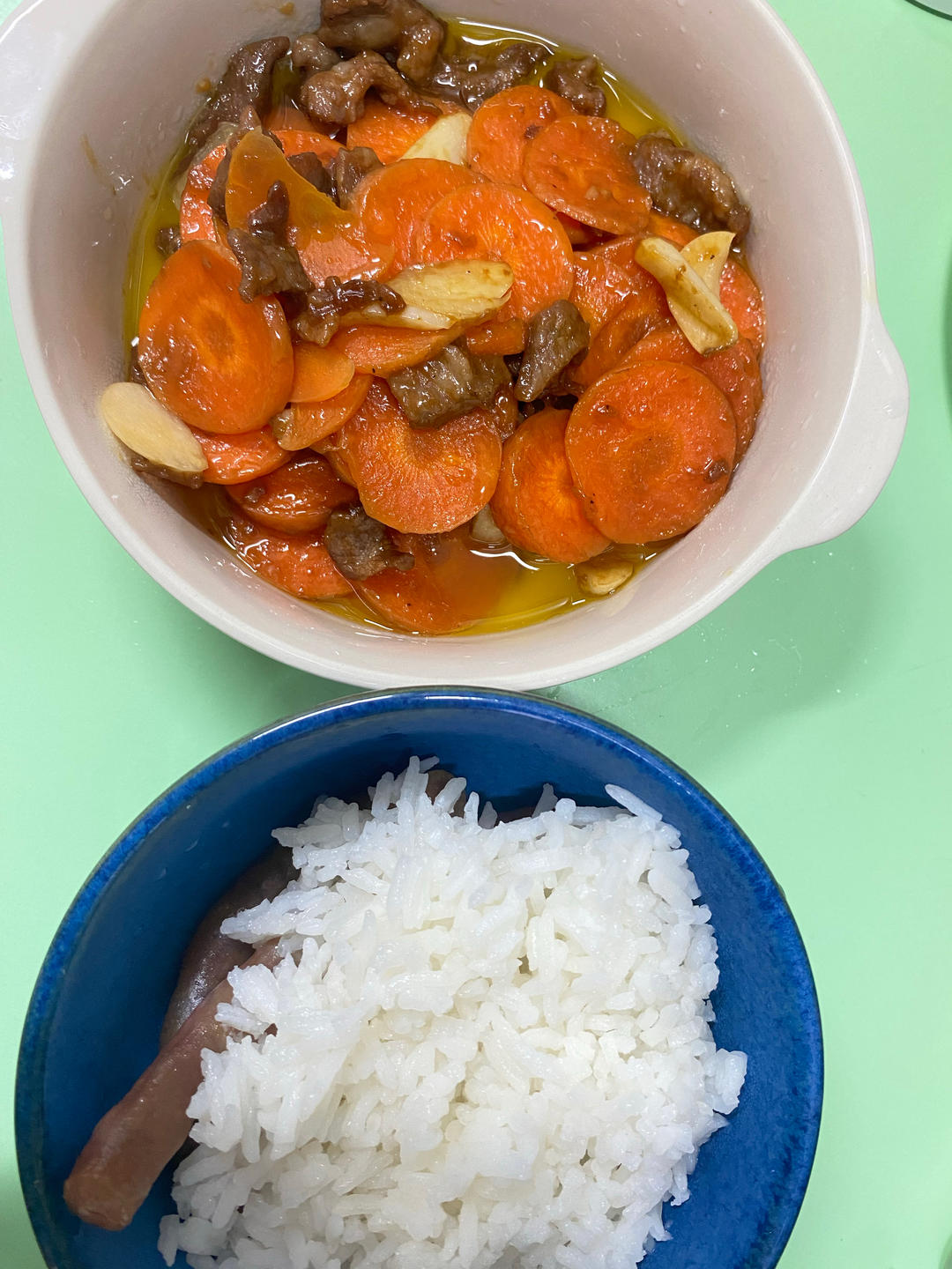 胡萝卜炒嫩牛肉