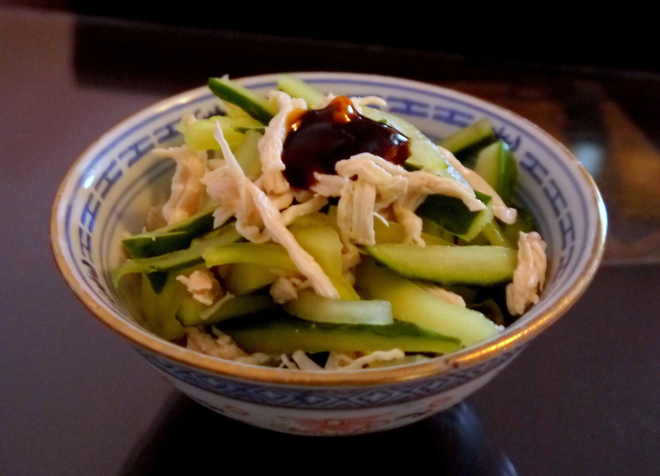 黄瓜拌鸡丝