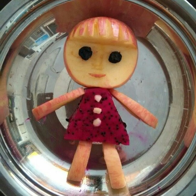 炜翎做的可爱苹果娃娃