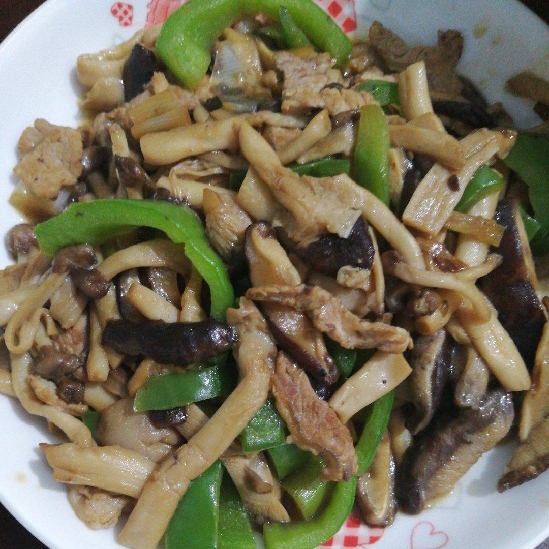 白玉菇炒肉