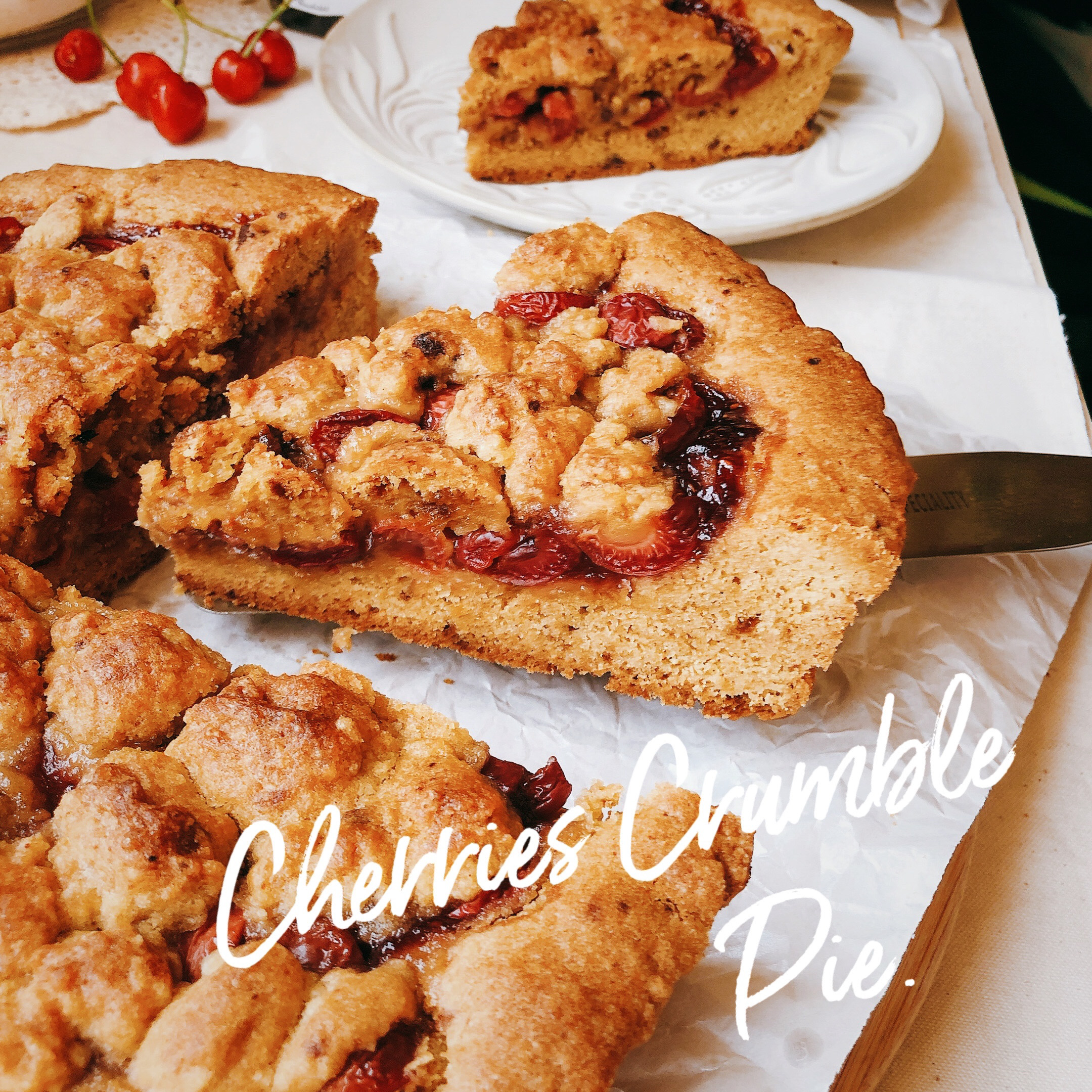 『强烈风味的完美甜点』樱桃派金宝酥派馅饼Crumble Pie的做法