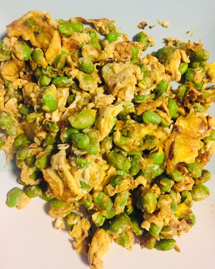毛豆米炒鸡蛋