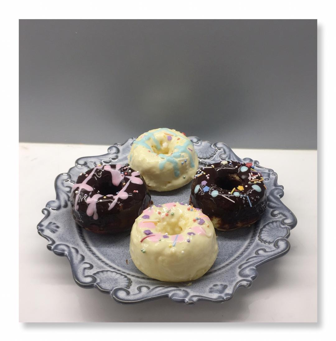 （烤箱版）松饼粉甜甜圈